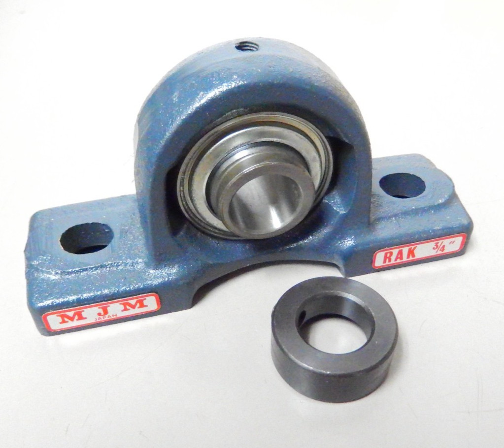 MJM RAK 3/4 Pillow Block Bearing 2 Bolt With Locking Collar