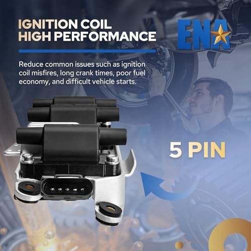 Set of 1 Ignition Coil Pack 2.8L Compatible with Audi Volkswagen VW Passat