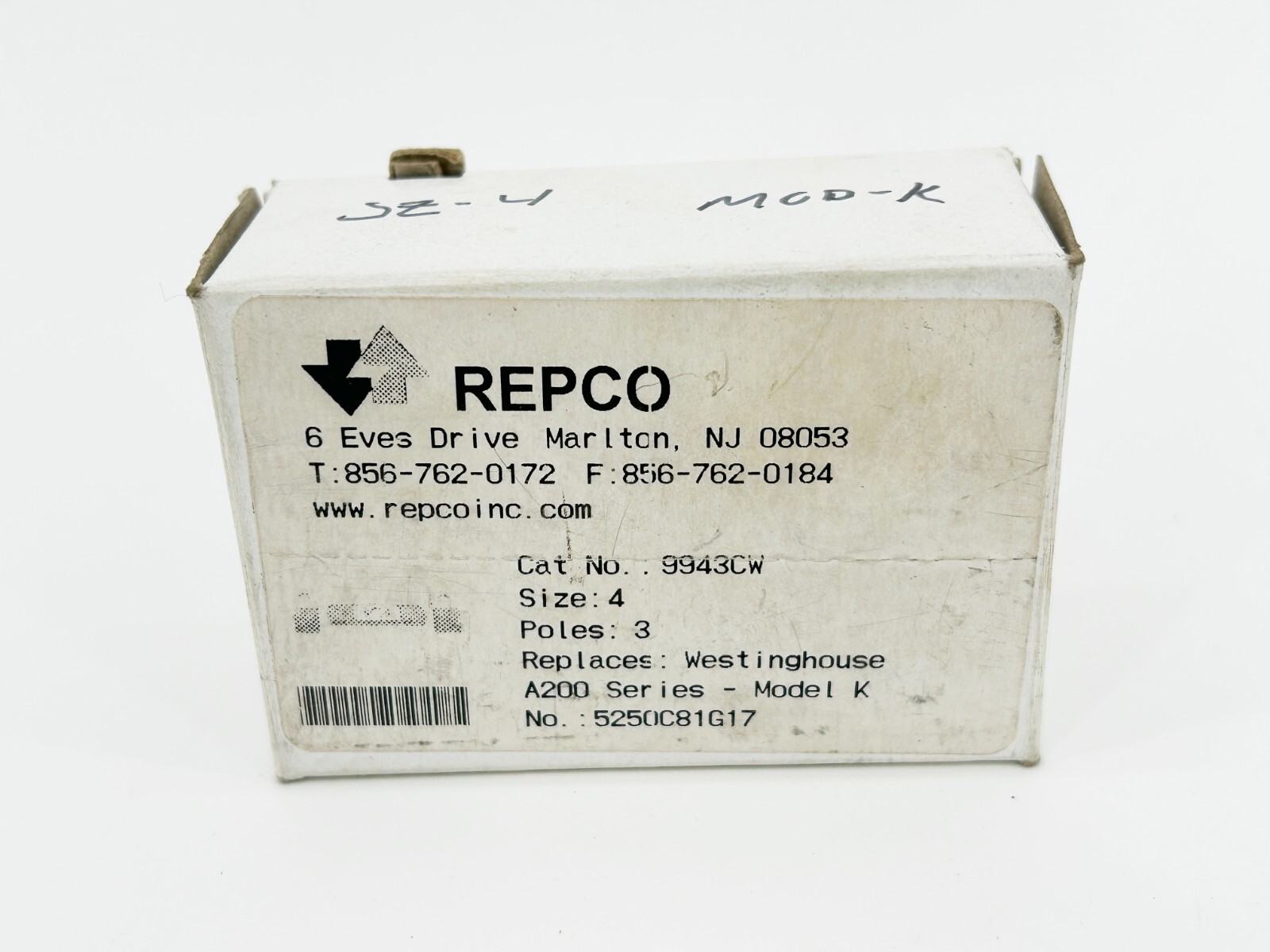 New Repco 9943CW Contact Kit Size4 3P Replaces Westinghouse 5250C81G17