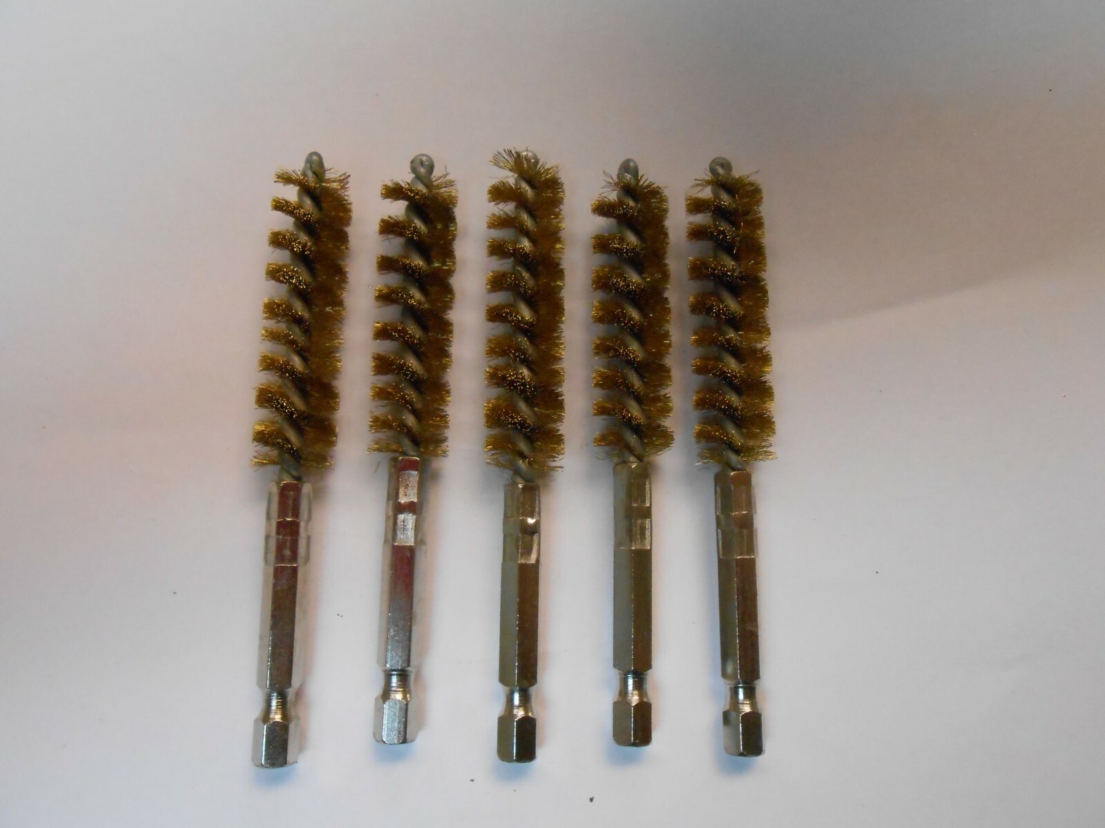 Hightbrush #17B 17mm DIA x 2” P x4”ol 1/4′ Hexdrive BRASS Tube Brush HD 5 PAK
