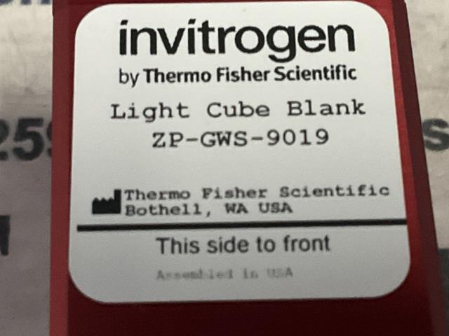 Thermo Fisher Scientific Light Cube Blank – ZP-GWS-9019 w/Warranty