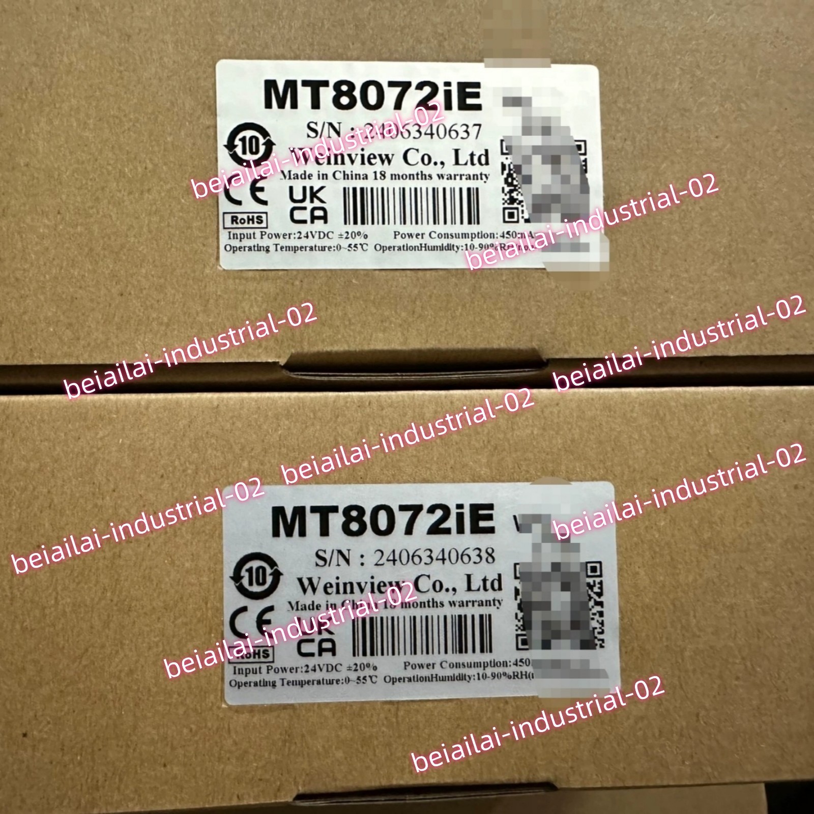 Weinview MT8072iE HMI Touch Panel#1pcs new in box