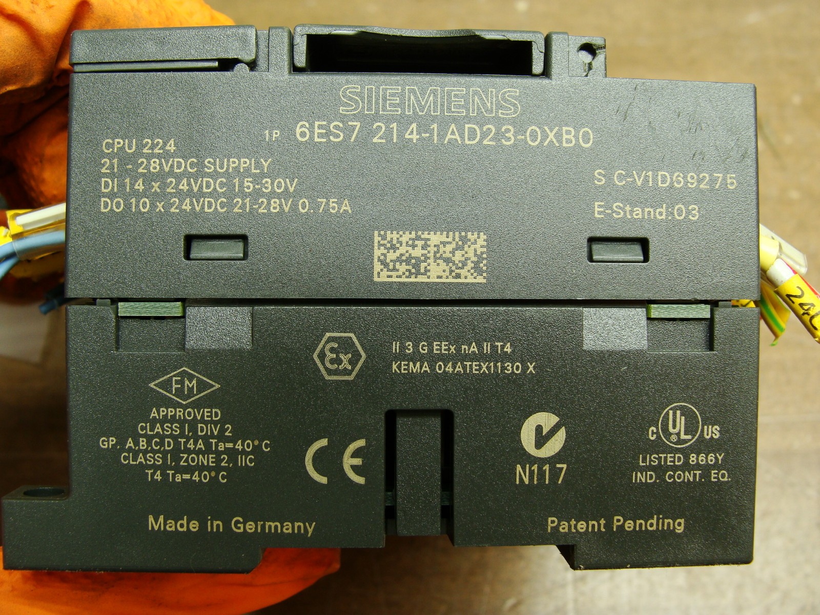 SIEMENS SIMATIC S7-200 CPU 224 COMPACT UNIT 6ES7 214-1AD23-0XB0
