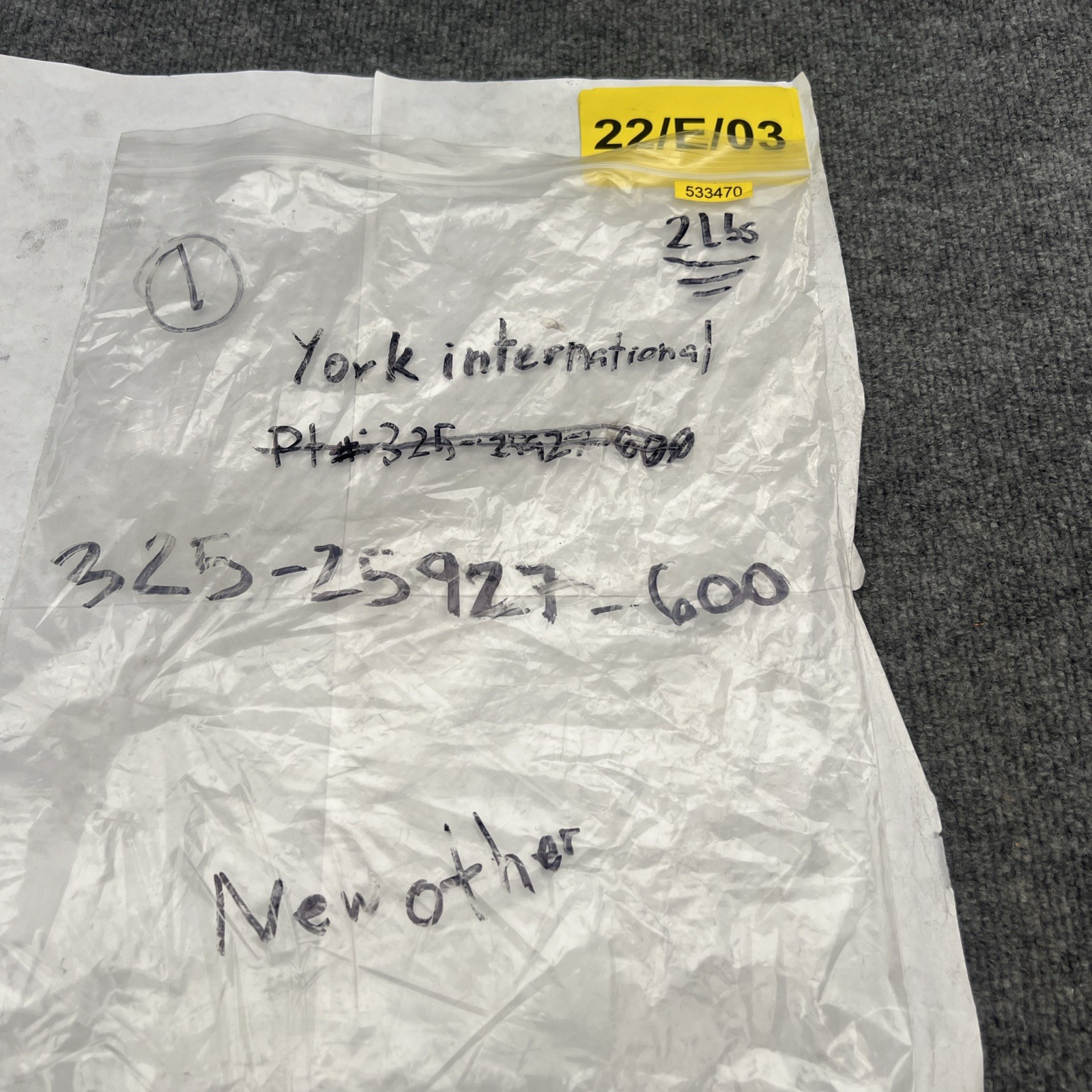 York International 325-25927-600 Oil Pressure Transducer New Other