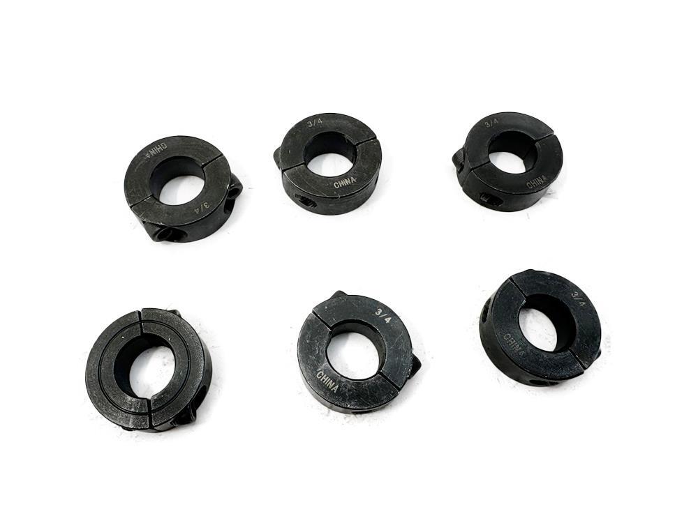6 Pack CC1752S 3/4″ Double Split Black Oxide Steel Collar NEW FREE FAST SHIP