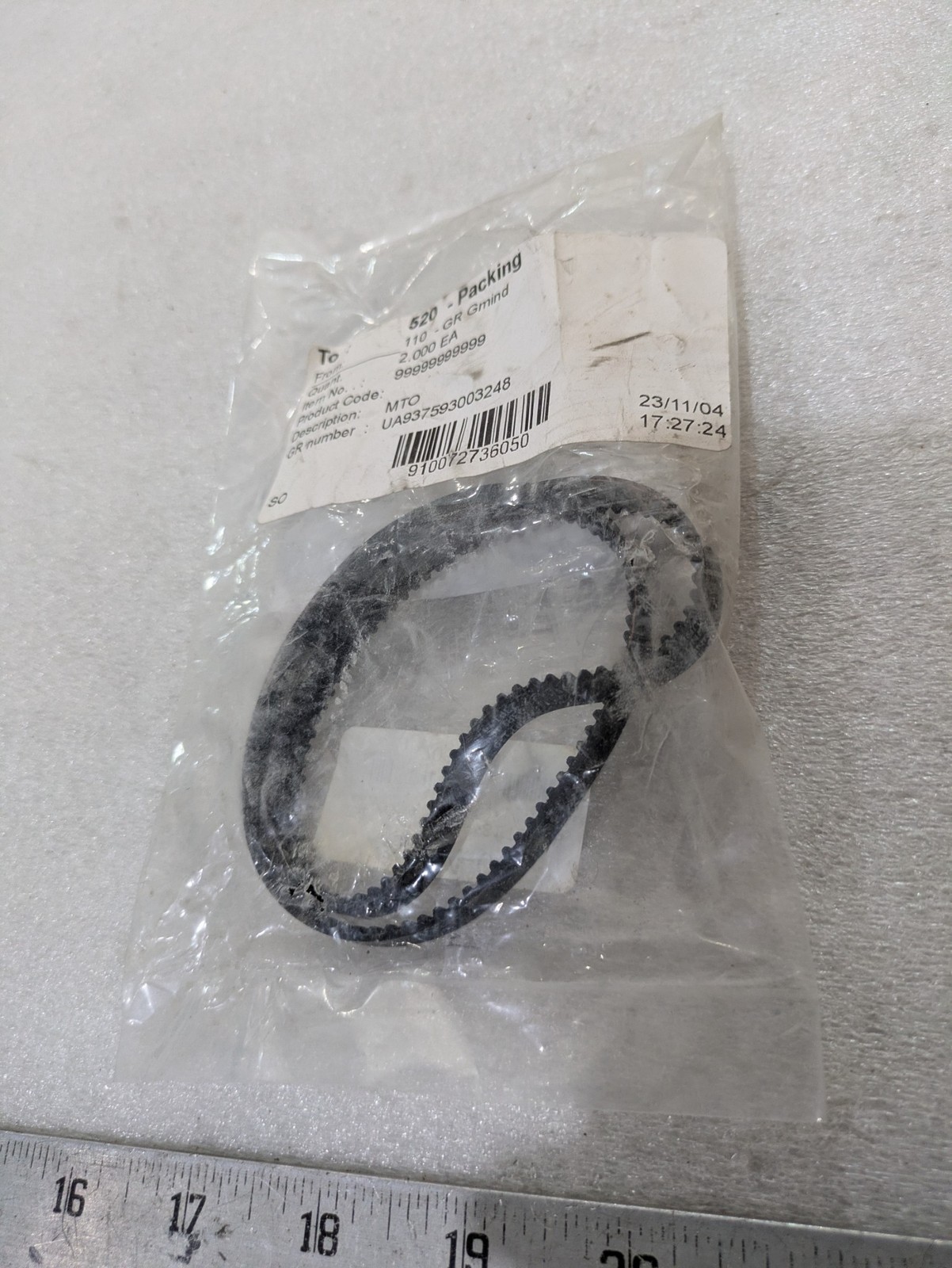 Misumi MTO UA9372593003248 110-GR Linear Shaft belt Industrial Component