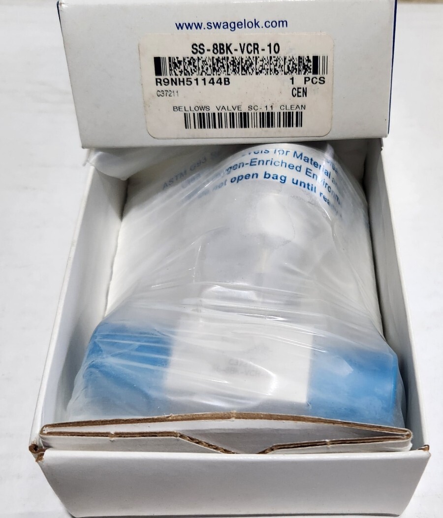 NEW SS-8BK-VCR-10 Swagelok VALVE BELLOWS SEALED 1/2INCH MALE