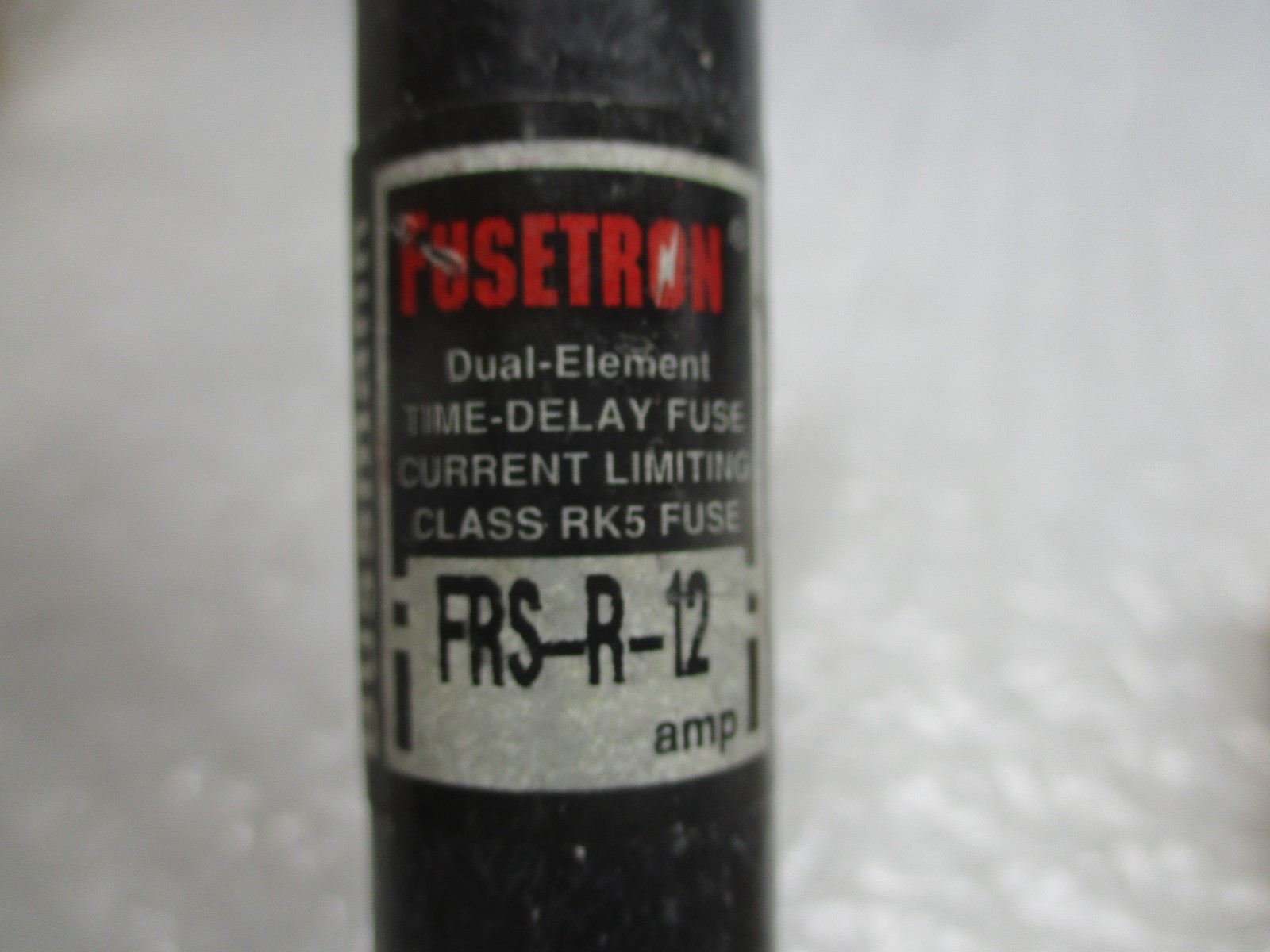 FUSETRON FRS-R-12 FUSE BLACK LOT OF 8 NSNP