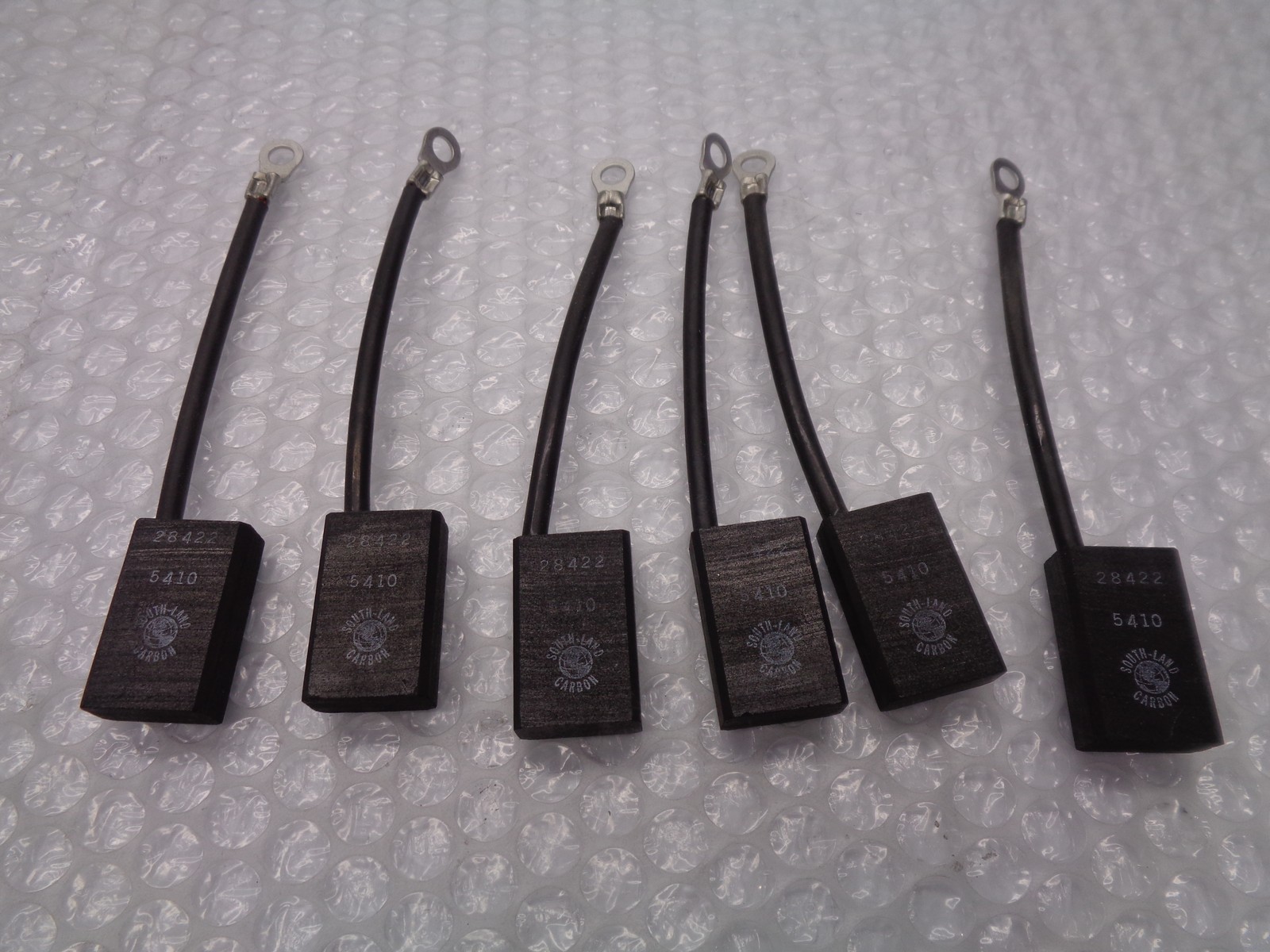 SOUTH LAND CARBON 28422-5410 CARBON BRUSHES LOT OF 6 NSNP