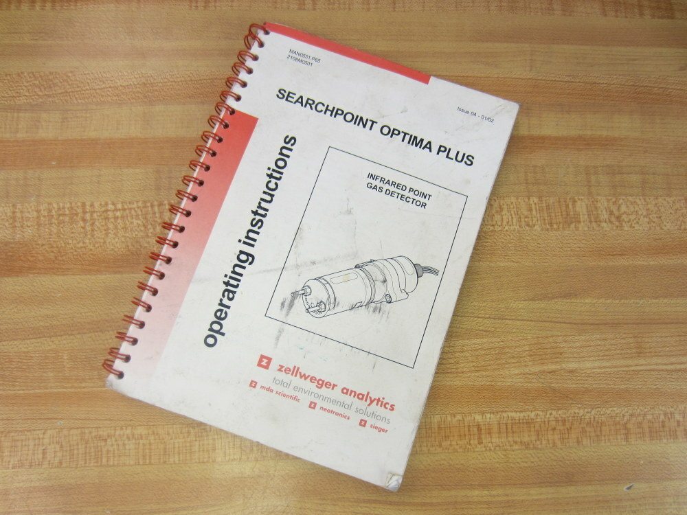 Zellweger Analytics MAN0551.P65 Searchpoint Optima Plus Oper.Instr. 2108M0501