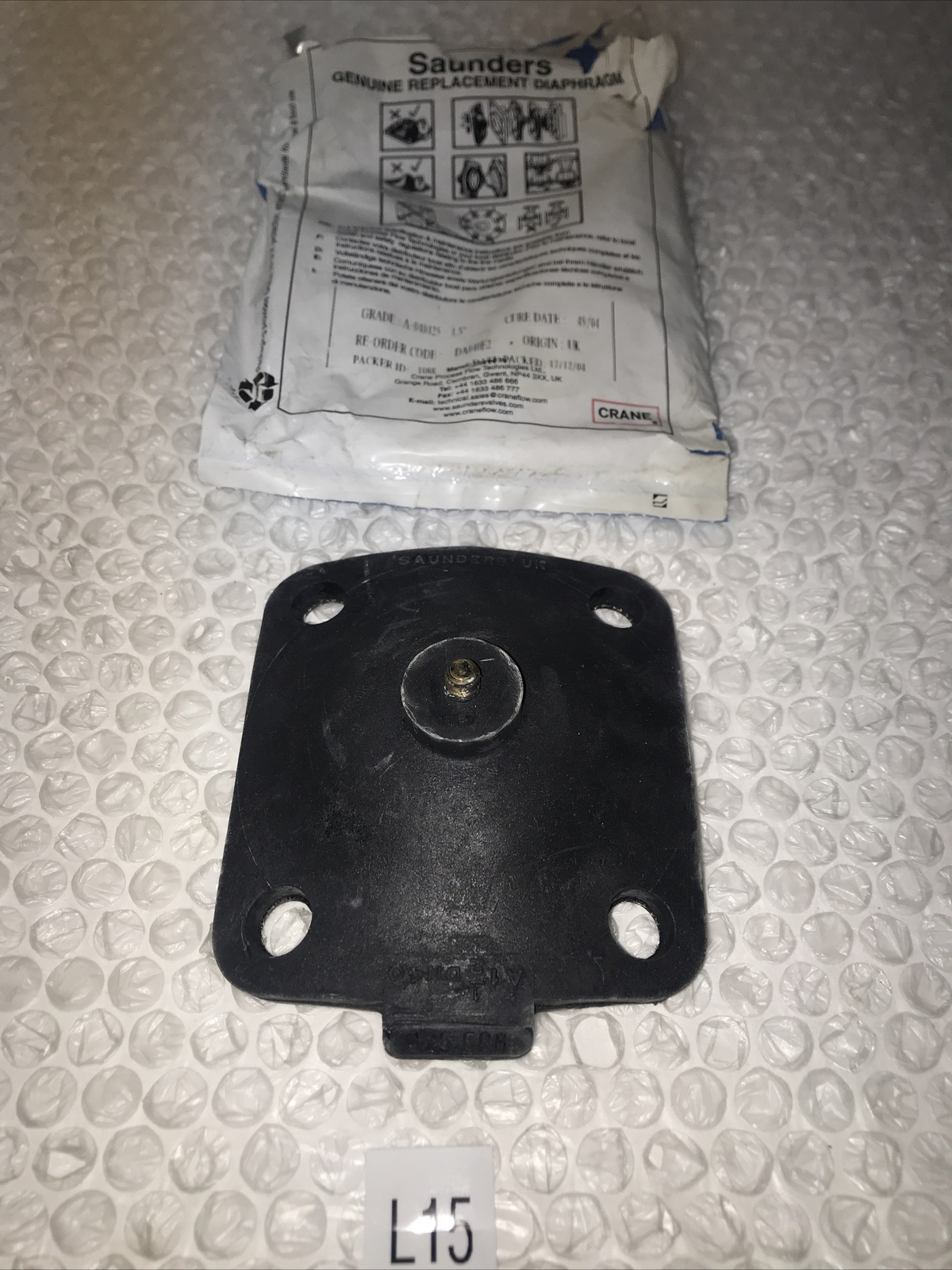 **1 OPEN BAG SAUNDERS 425-EPM DIAPHRAGM REPLACMENT#