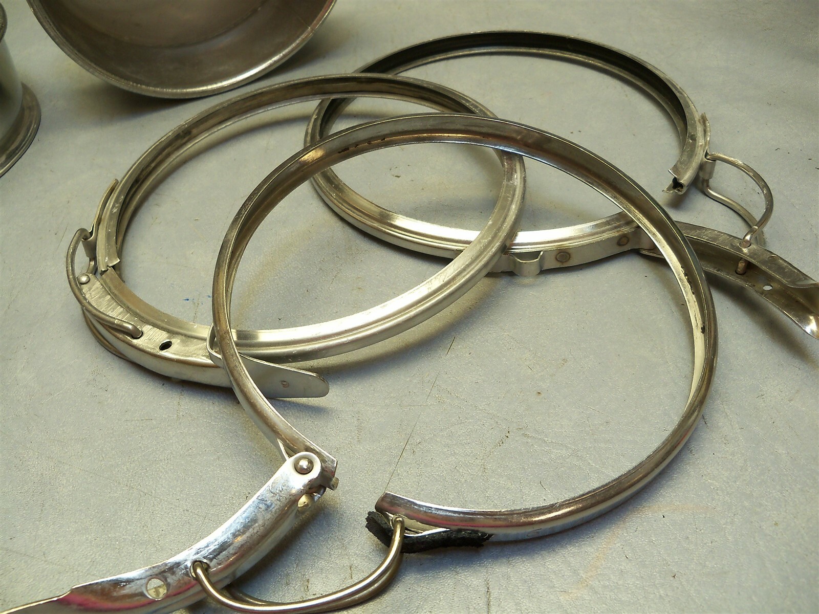 4″ & 6″ Stainless Steel duct Clamps end caps lot NordFAB