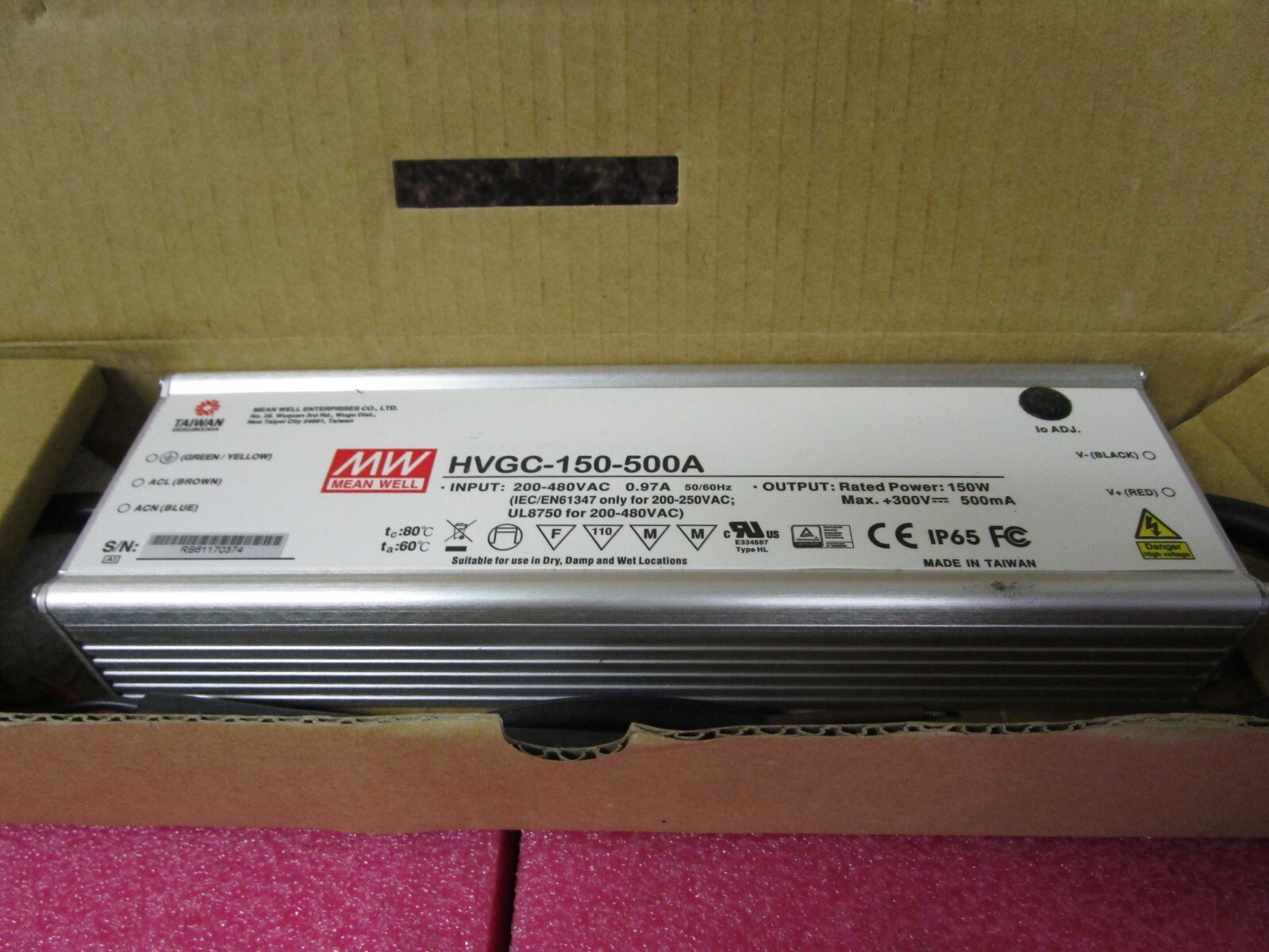 NEW! Mean Well 150W Power Supply HVGC-150-500A