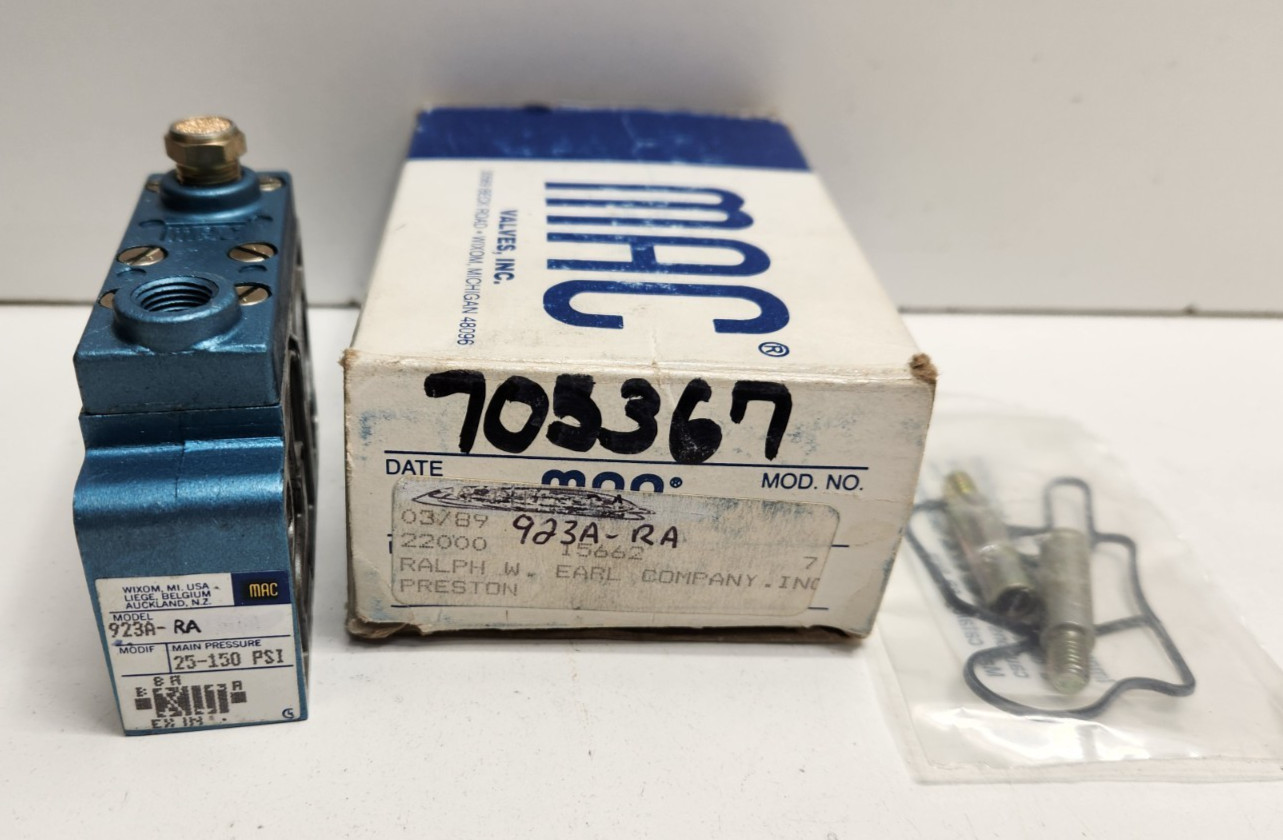 GUARANTEED! MAC VALVE MANIFOLD 923A-RA