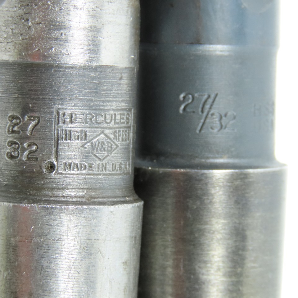 27/32″ #3MT Morse Taper 2 Flute Twist Drill Bit 135° Lot of 2