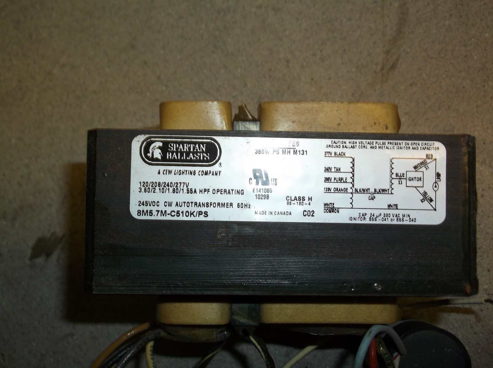 Spartan Ballasts E141085 10298 *FREE SHIPPING*