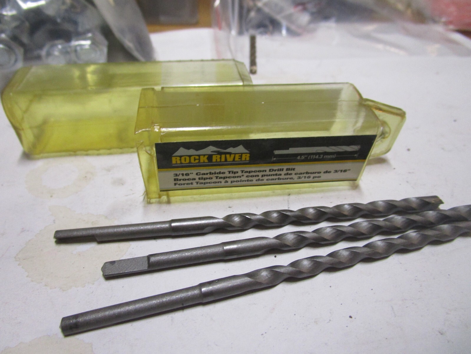 3/16″ x 3-1/2″ x 4-1/2″ Rock River® 2-Cutter Carbide Hammer Bit QTY 3