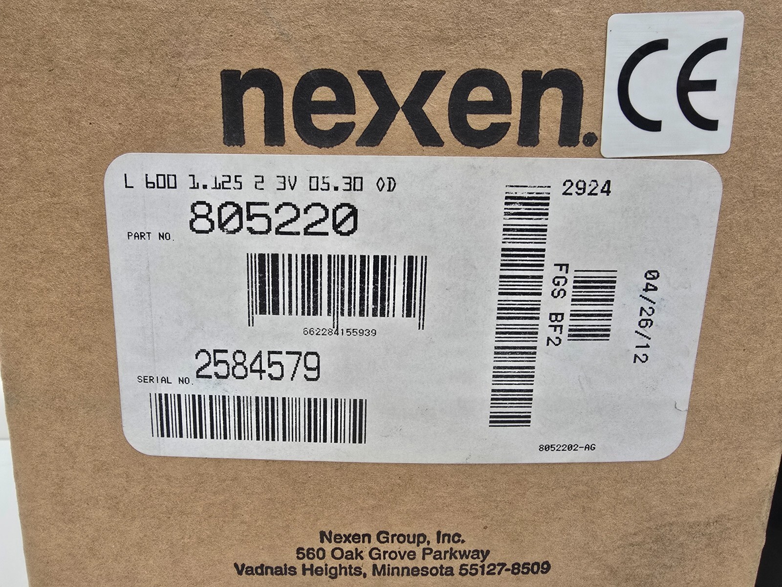 NEW IN BOX! NEXEN L-600*1.125 2-3V 05.30 OD FRICTION CLUTCH 805220