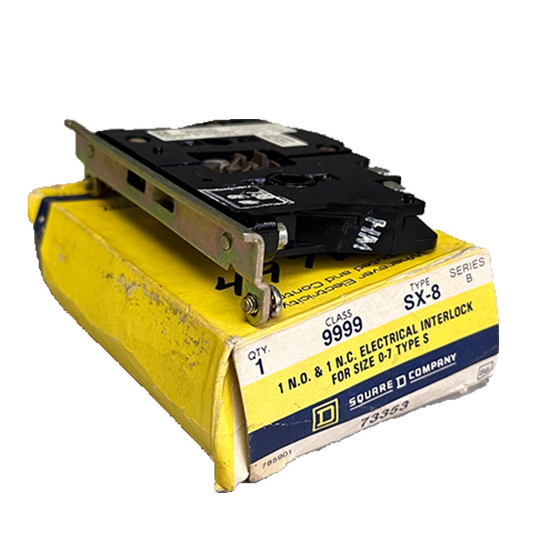 NEW SQUARE D 9999-SX-8 / 9999SX8 SERIES B ELECTRICAL INTERLOCK FOR SIZES 0-7