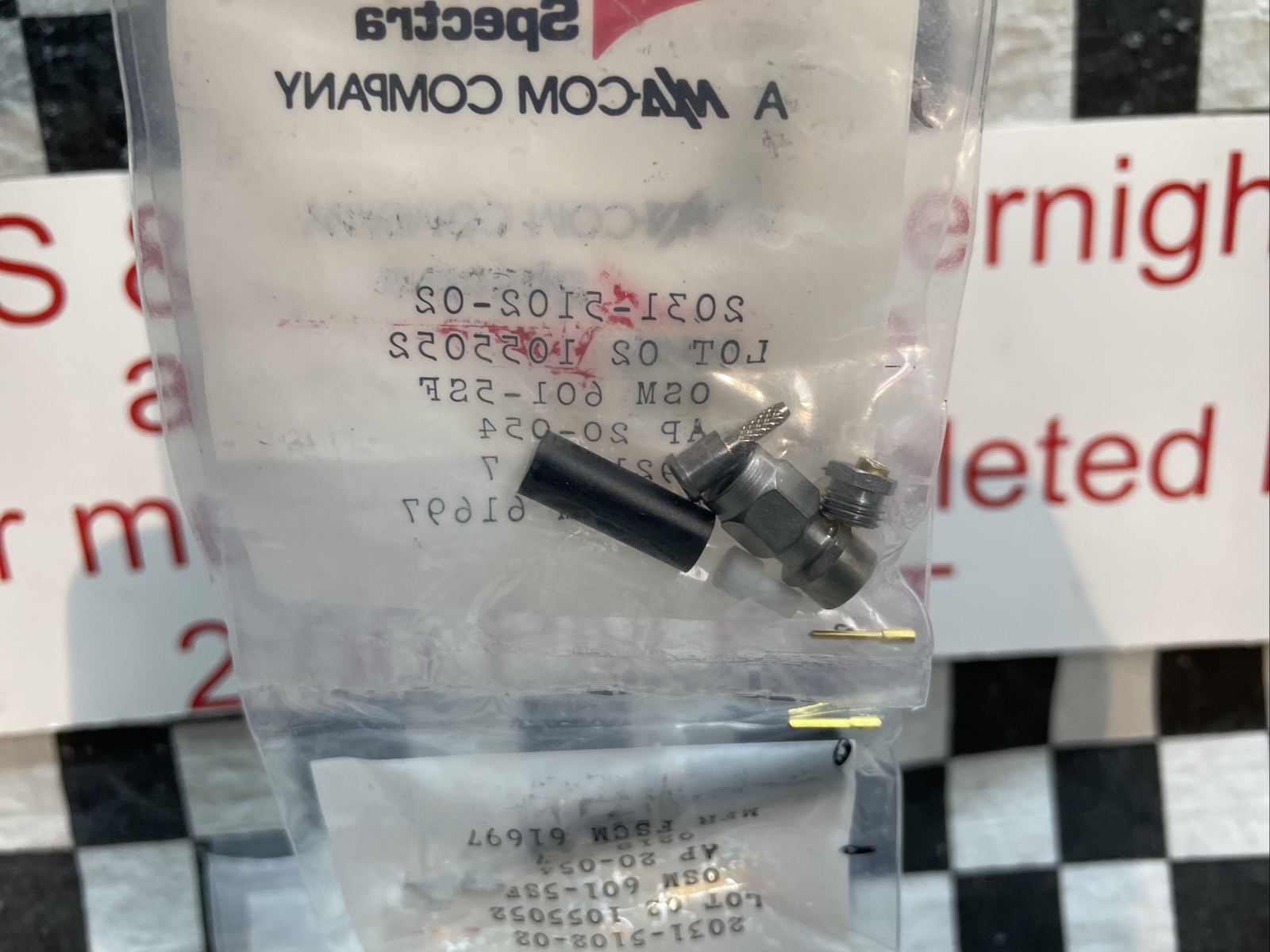 Omni Spectra 2031-5102-02, 601-5SF Straight Cable Plug, LOT OF 9, SHIPSAMEDAY