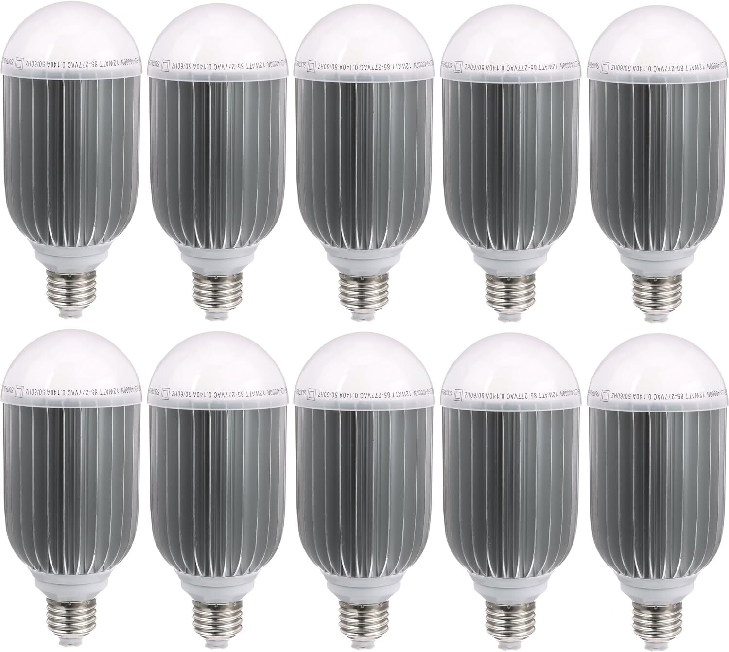 10-Pack 12W Warm White LED Hood Lamp – Energy-Efficient Lighting