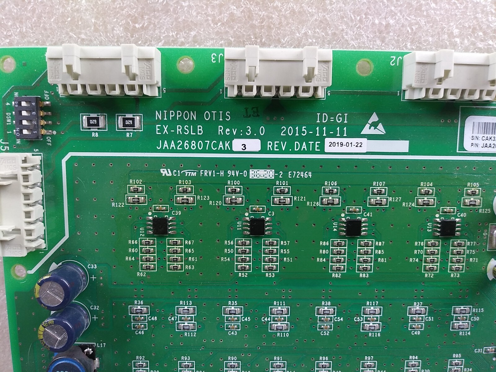 OTIS ELEVATOR EX-RSLB JAA26807CAK IO-GPCB1