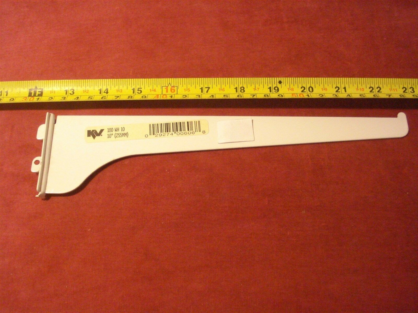 (0249.) Knape & Vogt Shelf Bracket – 180WH10 – 10″ White