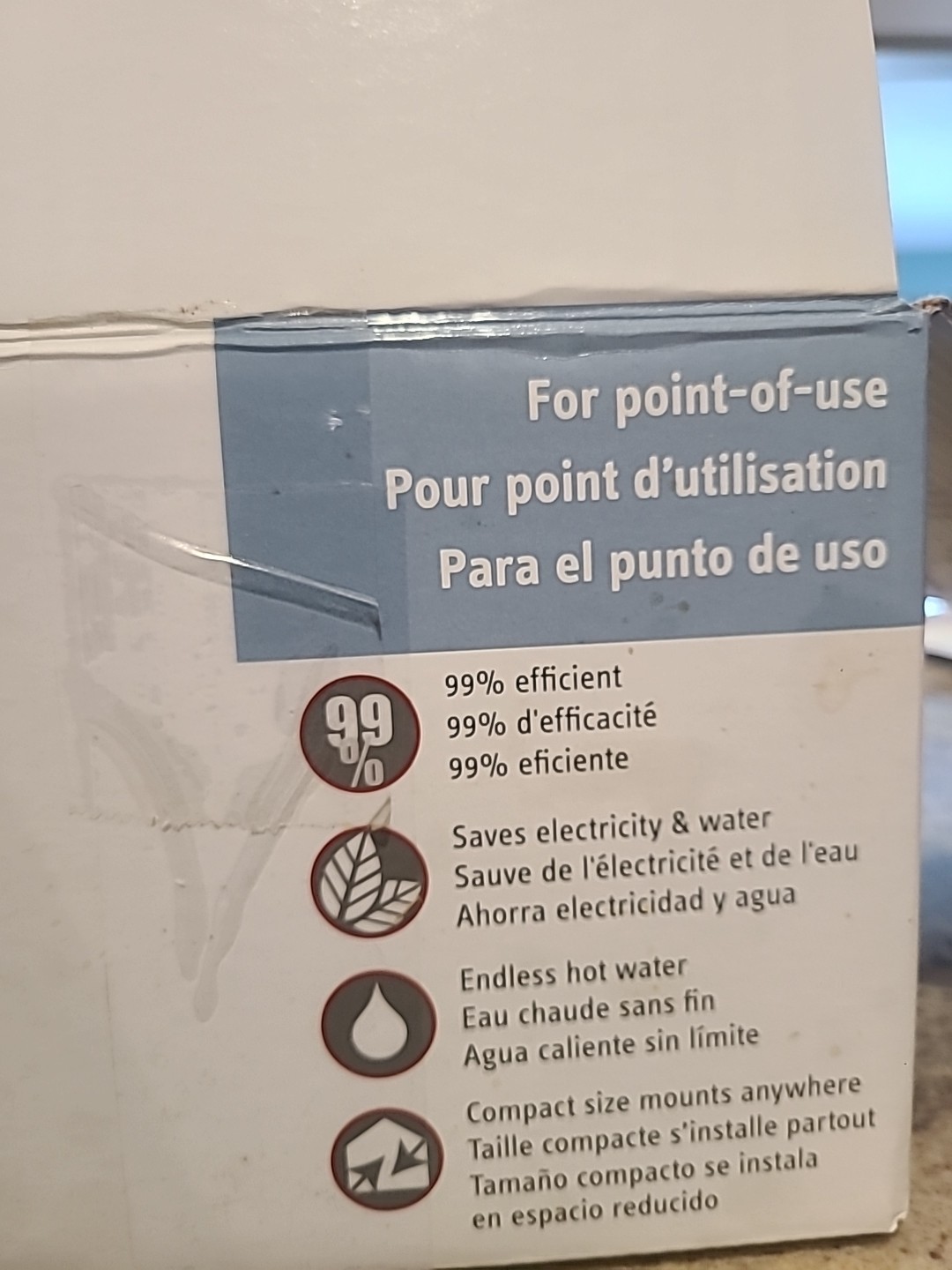 Stiebel Eltron 232099 Mini 3.5-1 Tankless Elec. Water Heater 120V 29A Open Box