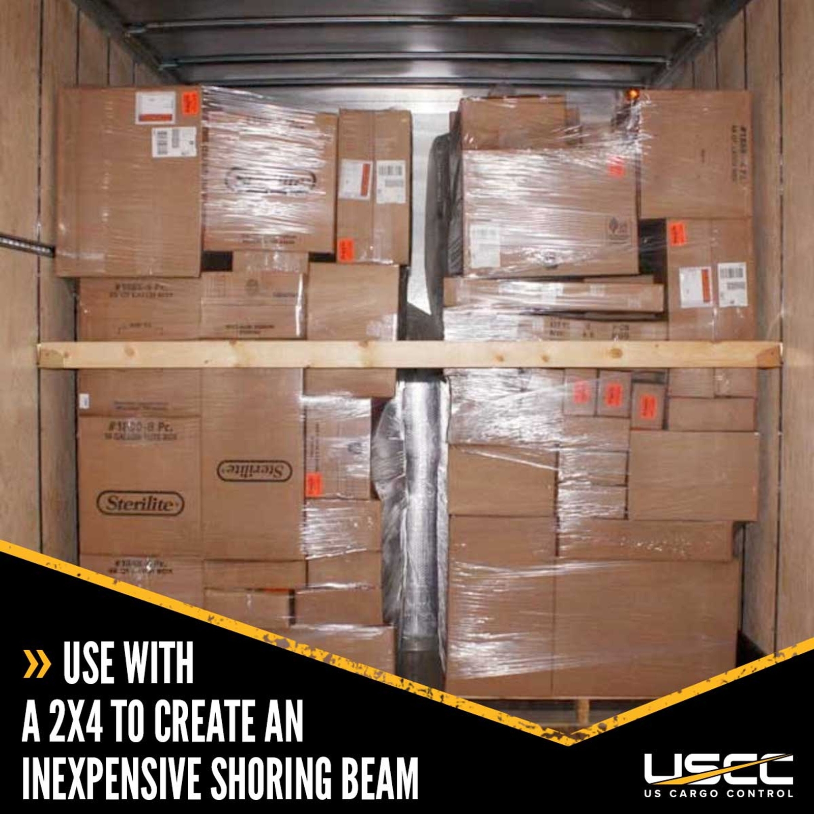 USCC Etrack Wood End Socket – Create Inexpensive Shoring Beams In Trailer – 4PK