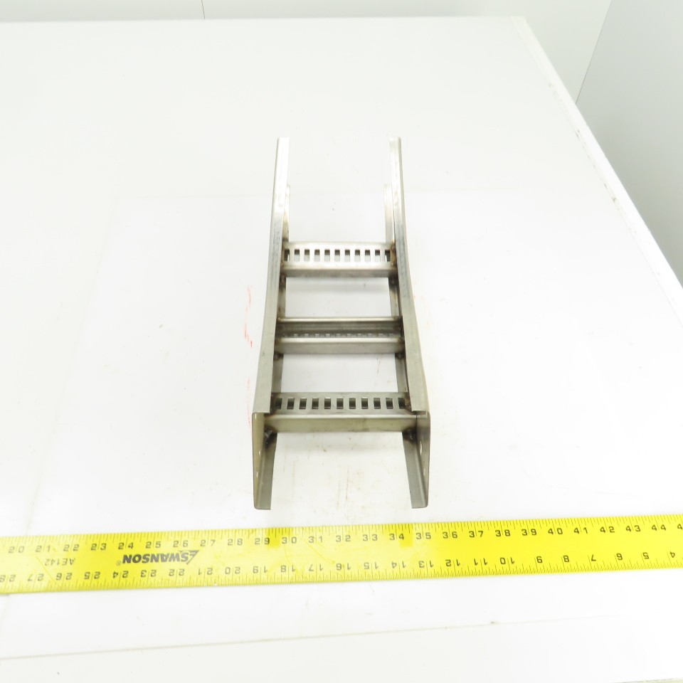 B-Line 4SS6MG-06-45VI12 Stainless Steel 45° Ladder Cable Tray Inside Bend 6″W