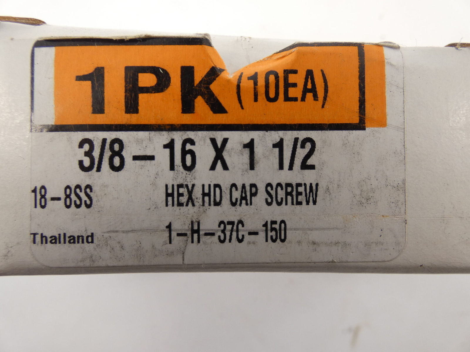 *Lot of 5 Boxes* Stainless Steel Hex Head Cap Screw 3/8″-16×1 1/2″ – NEW Surp…