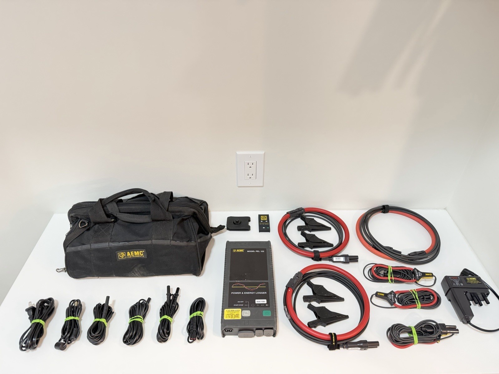AEMC PEL 102 POWER &ENERGY LOGGER W/ PROBES & EXTRA ACCESSORIES /CALIBRATED 2026