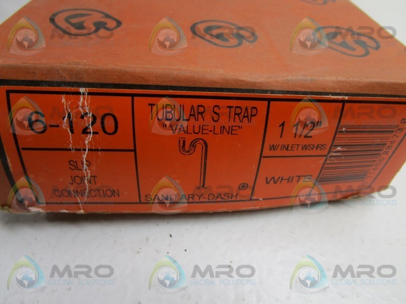 SANITARY-DASH 6-120 TUBULAR S-TRAP NSMP