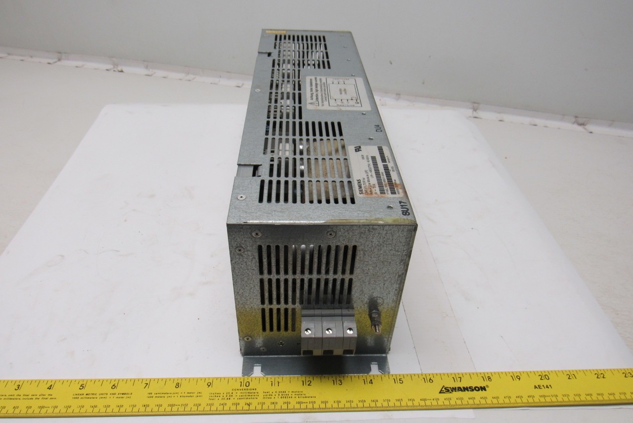 Siemens 1P 6SL3000-0BE21-6AA0 480/275V 30A 45-65Hz Line Filter