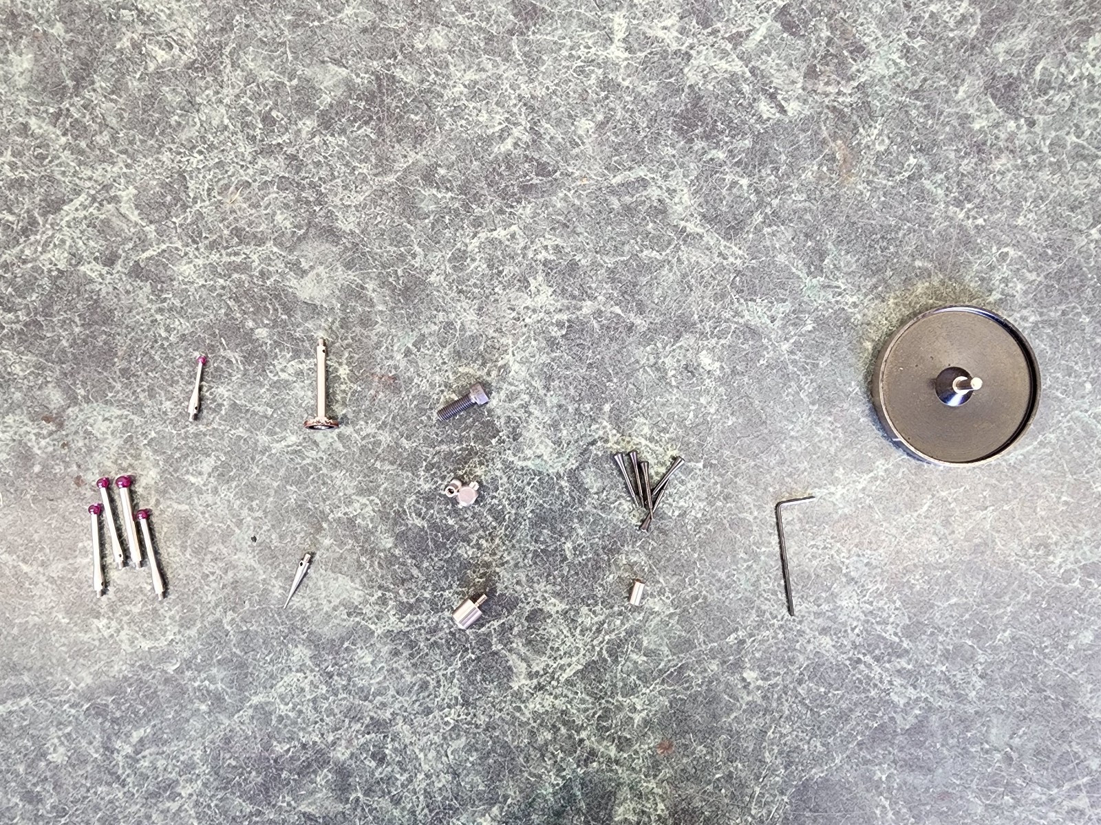 RENISHAW TP1S WOODEN PROBE CASE WITH PROBES