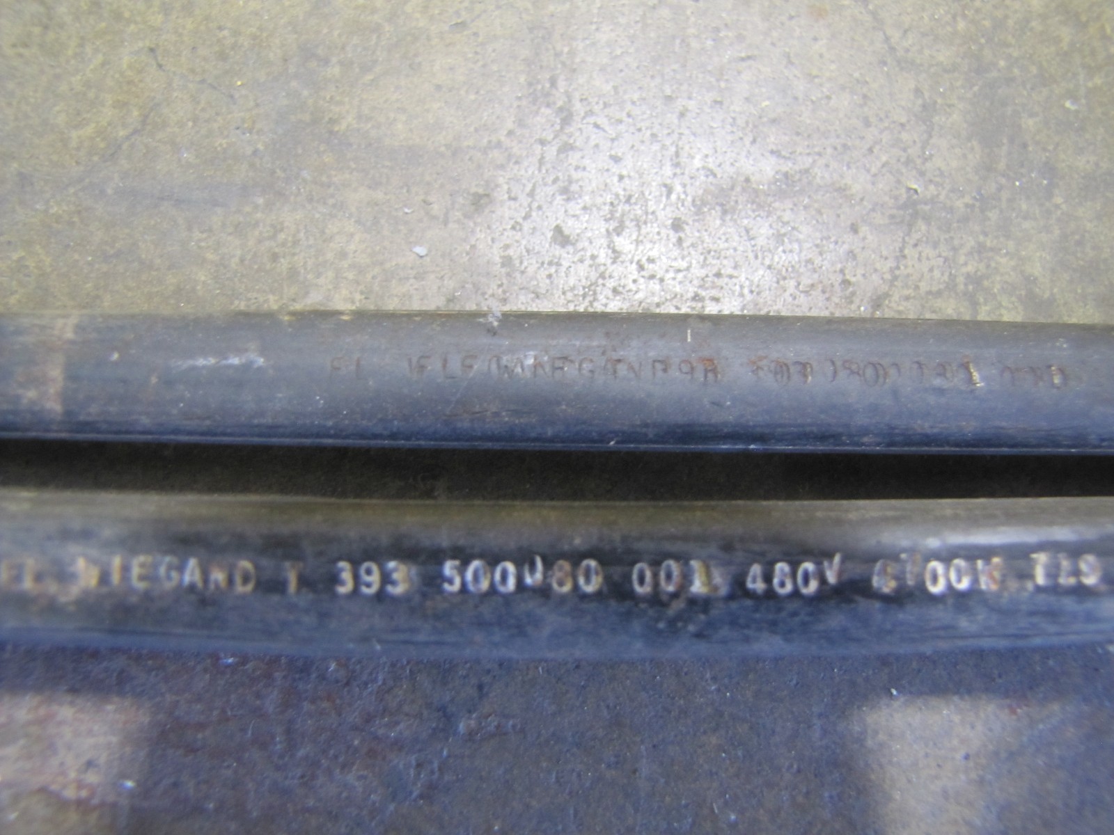 NOS WIEGAND T 393 500W80 001 74″ HEATER ELEMENT 4700W 4700 WATT 480V 480 V VOLT