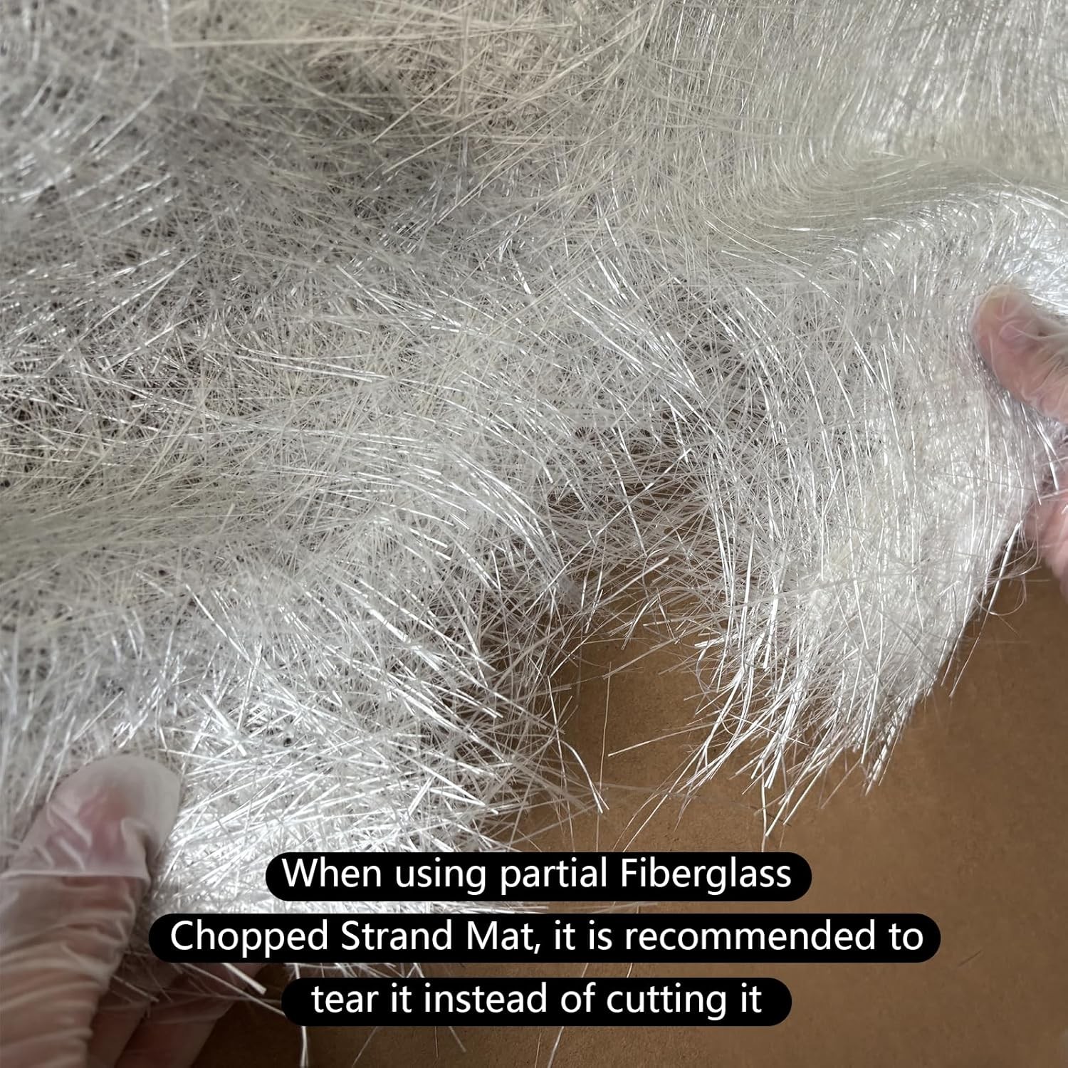 Fiberglass Chopped Strand Mat, 10 Yards X 4” Fiberglass Mat Roll, 1.5Oz, Suit f