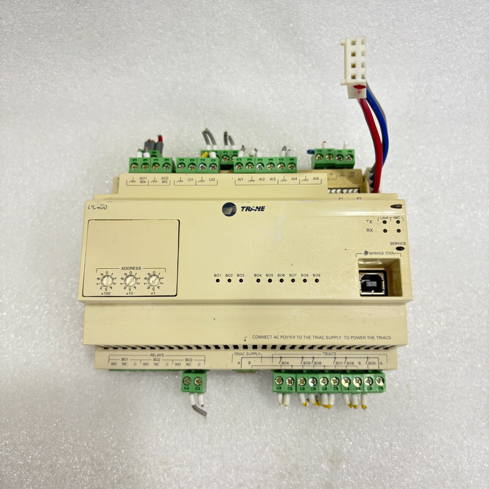 Trane UC400 Programmable Controller X13651492-02 Rev W (USED)