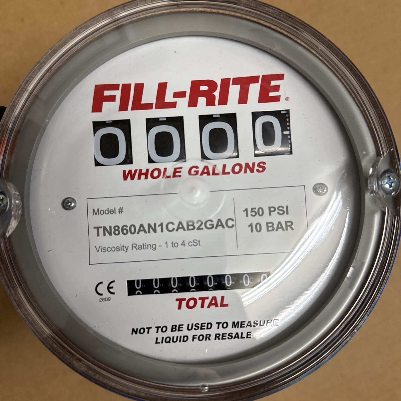 FILL-RITE TN860AN1CAB2GAC Flowmeter 150 PSI 1-1/2 in Mechanical Flow Meter New