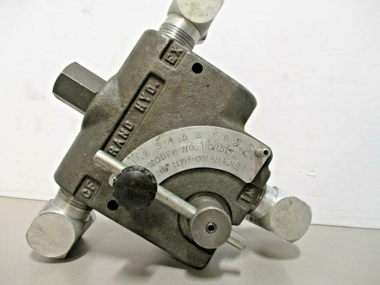 Brand Hydraulics FCR51A Flow Control Valve -12 Fittings