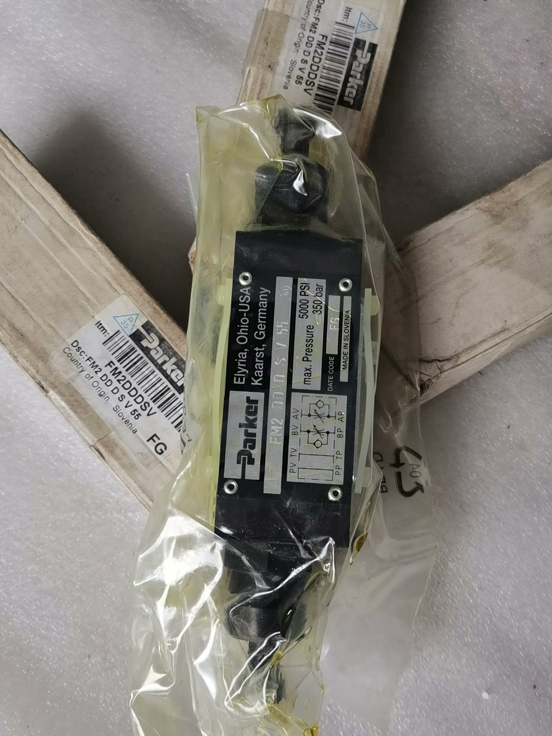 1PS New Parker FM2-DD-D-S-V-55 Bi-directional Throttle Valve