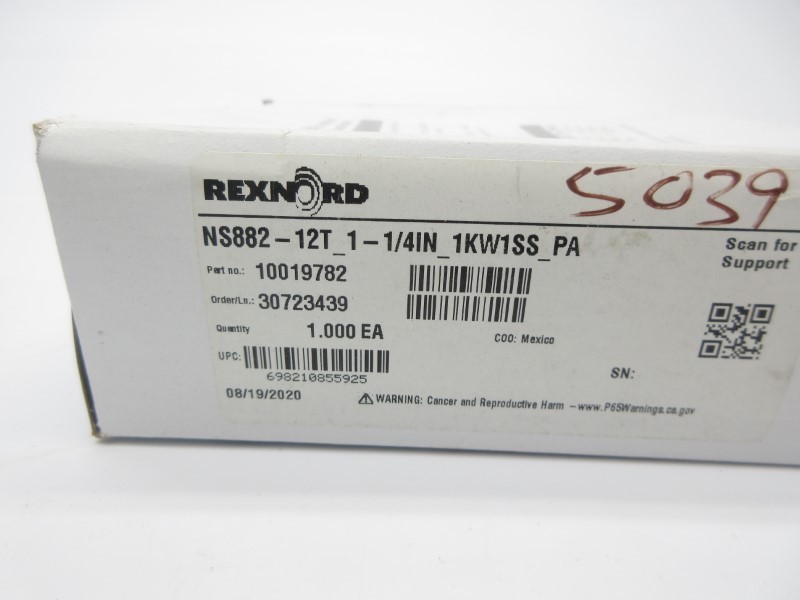 REXNORD NS882-12T 10019782 NSMP