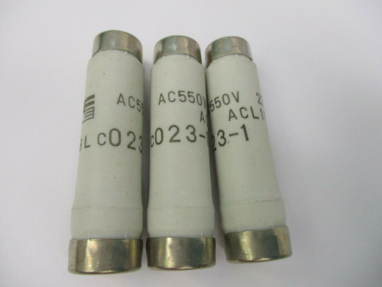 New Open Box Lot Of 3 Pieces FE Fuse AC550V 23A ACL100 BLC023-01 A1716ELL