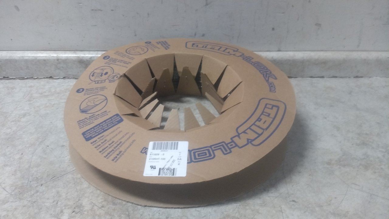 Trim Lok Inc X105HT-100 7/16 In Overall H 100 Ft L D-Shaped Seal (BW)