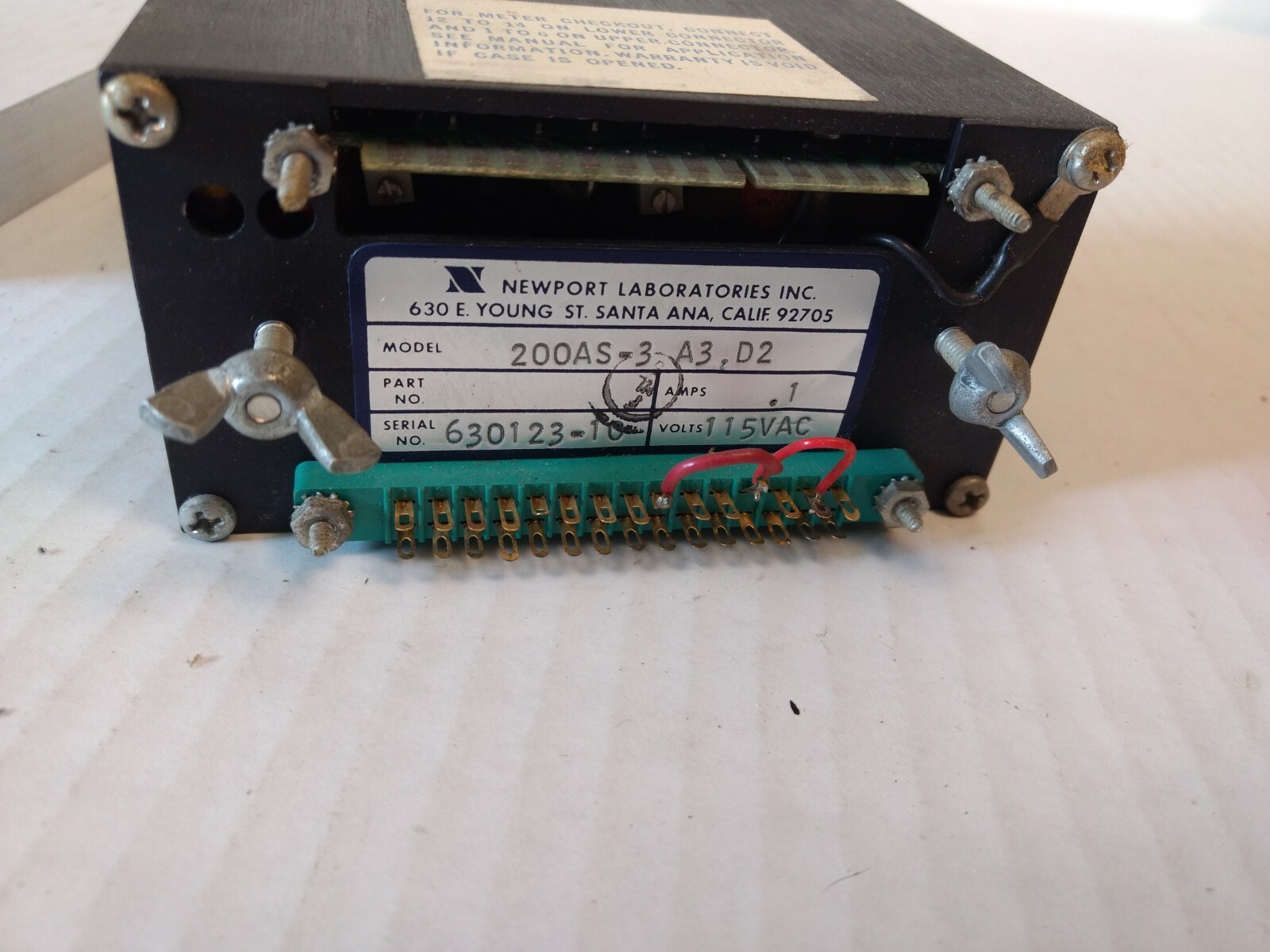 newport laboratories dc volts 24479 200as-3 a3 , d2