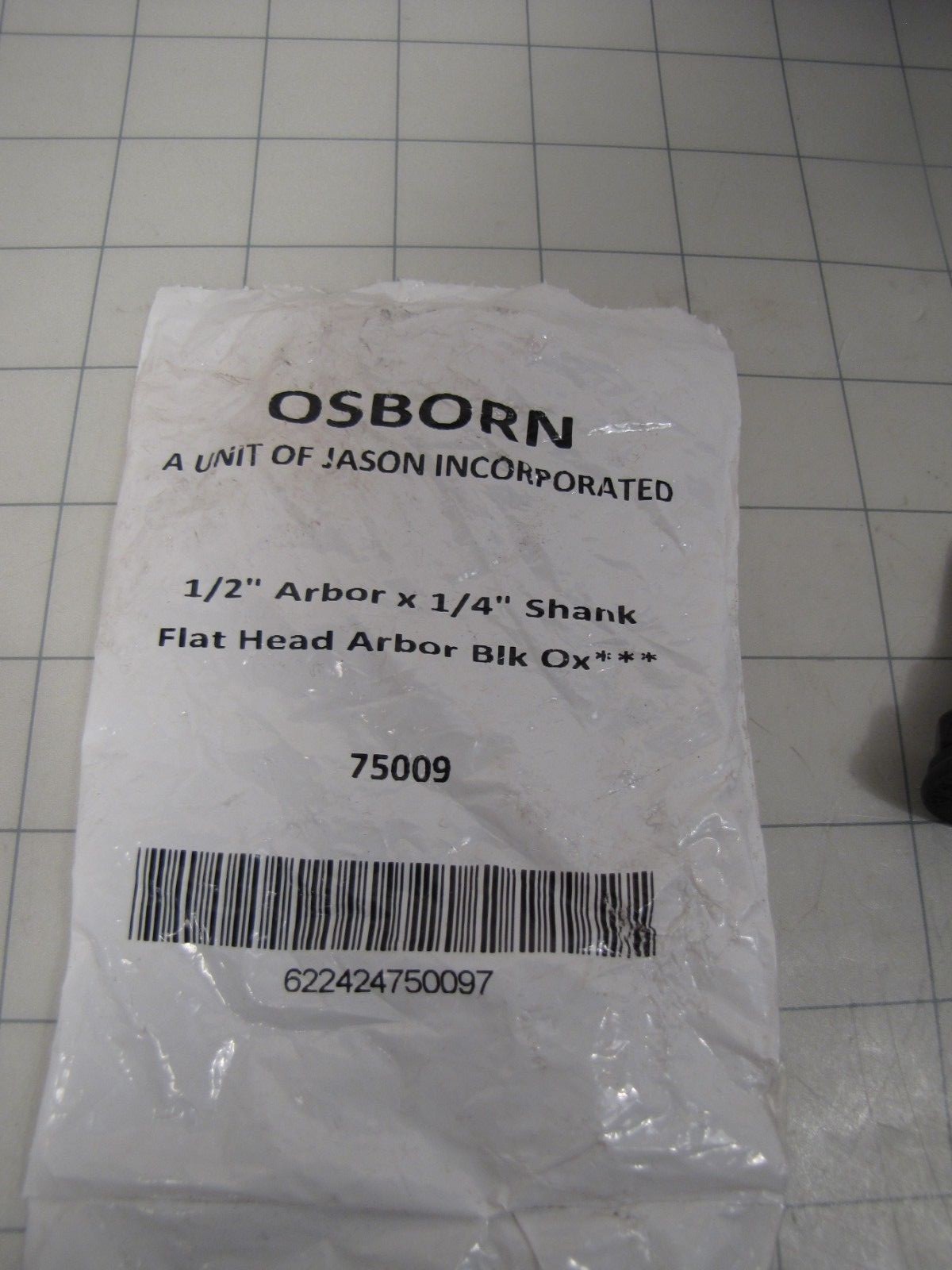 Osborn 75009 Flat Head Drive Arbor for 1/2″ Arbor x 1/4″ Shank NEW