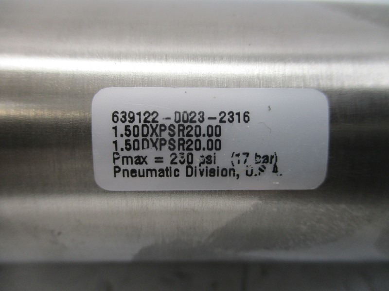 PARKER 639122-0023-2316 1.50DXPSR20.00 250PSI NSNP