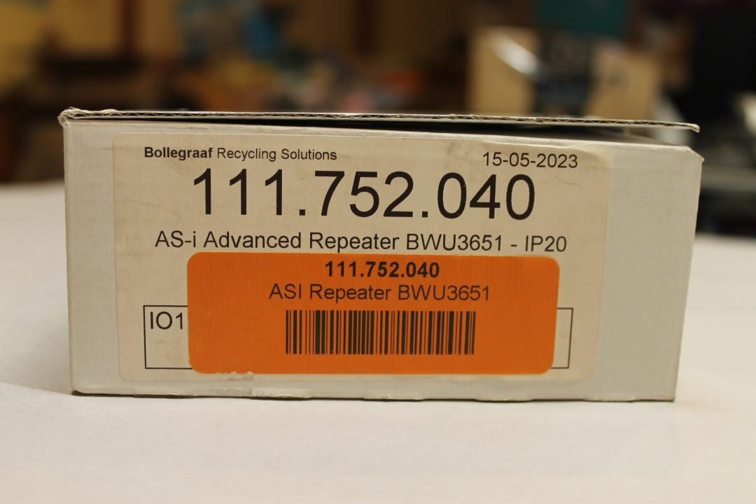 Bihl + Wiedermann BWU3651 AS-i Advanced Repeater NEW #C ^