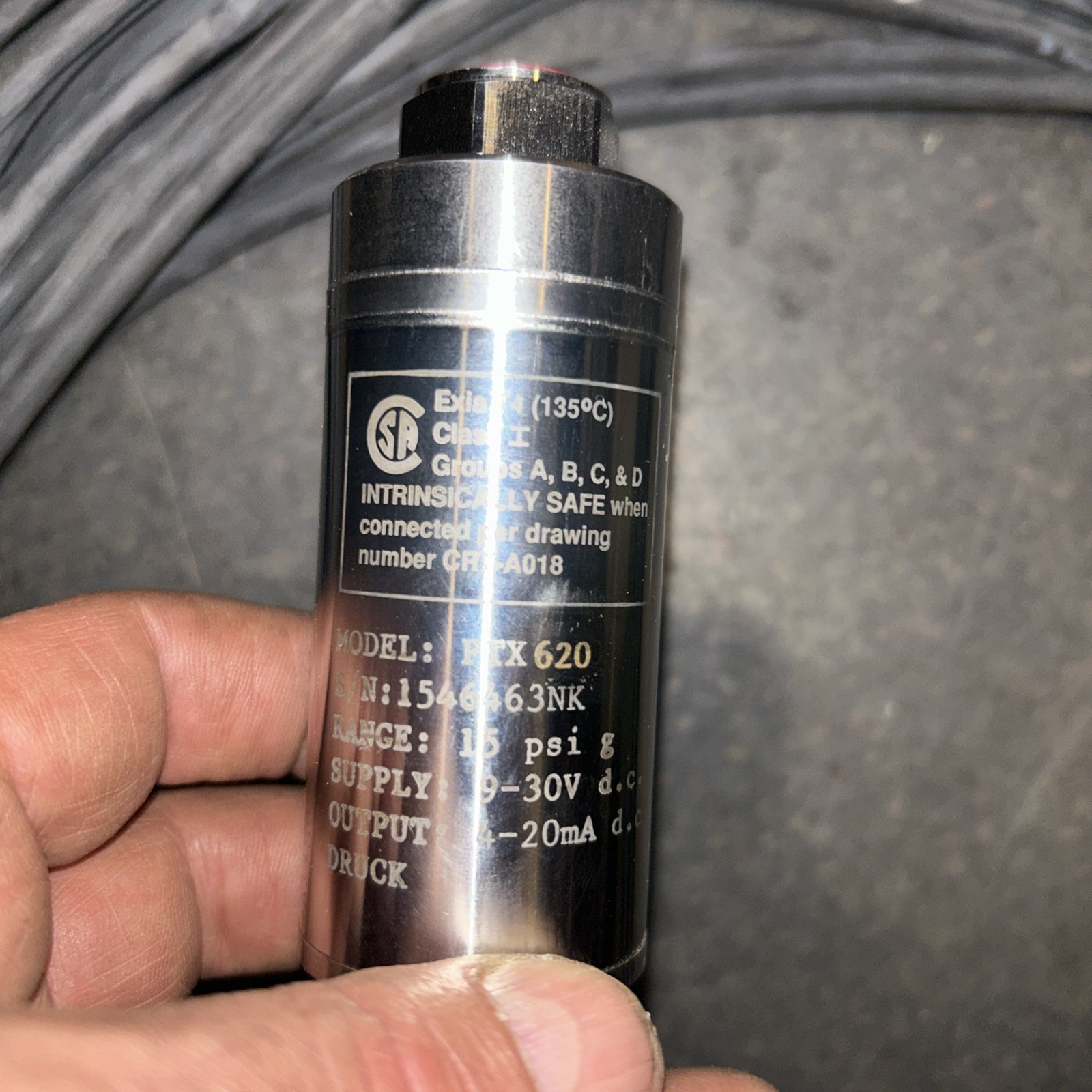 DRUCK (PTX 620 PRESSURE TRANSMITTER, 2 MPa g PRESSURE,