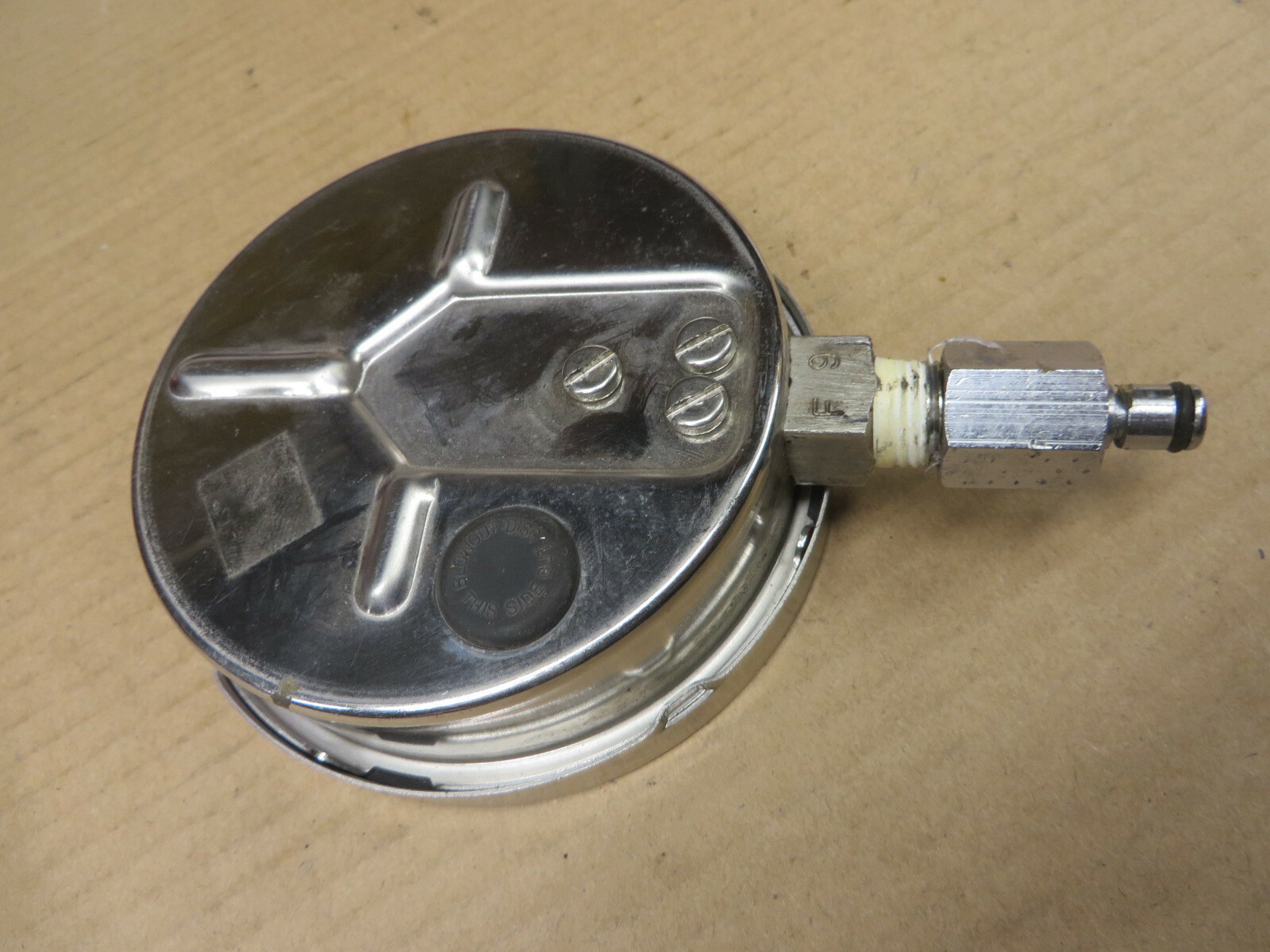 PRESSURE GAUGE 0-60 PSI ashcroft brand AISI 316 TUBE-SOCKET